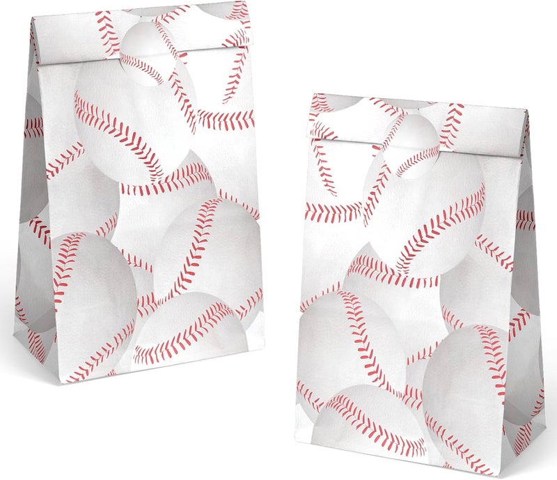 Outego 24 Baseball Party Favor Bags with Stickers - Goodie Bags & Party Favors for Kids' Birthday Parties - Image 2